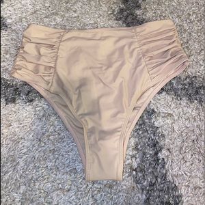 ruched high waisted bikini panty